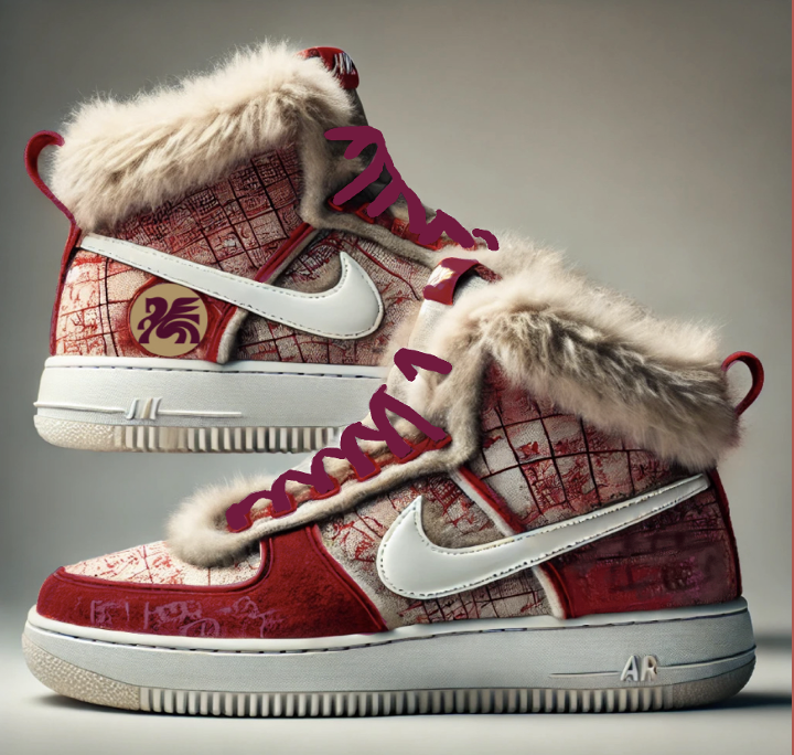 Fashion Media students in the new Sneaker Law course by designed shoes for a local sports franchise.