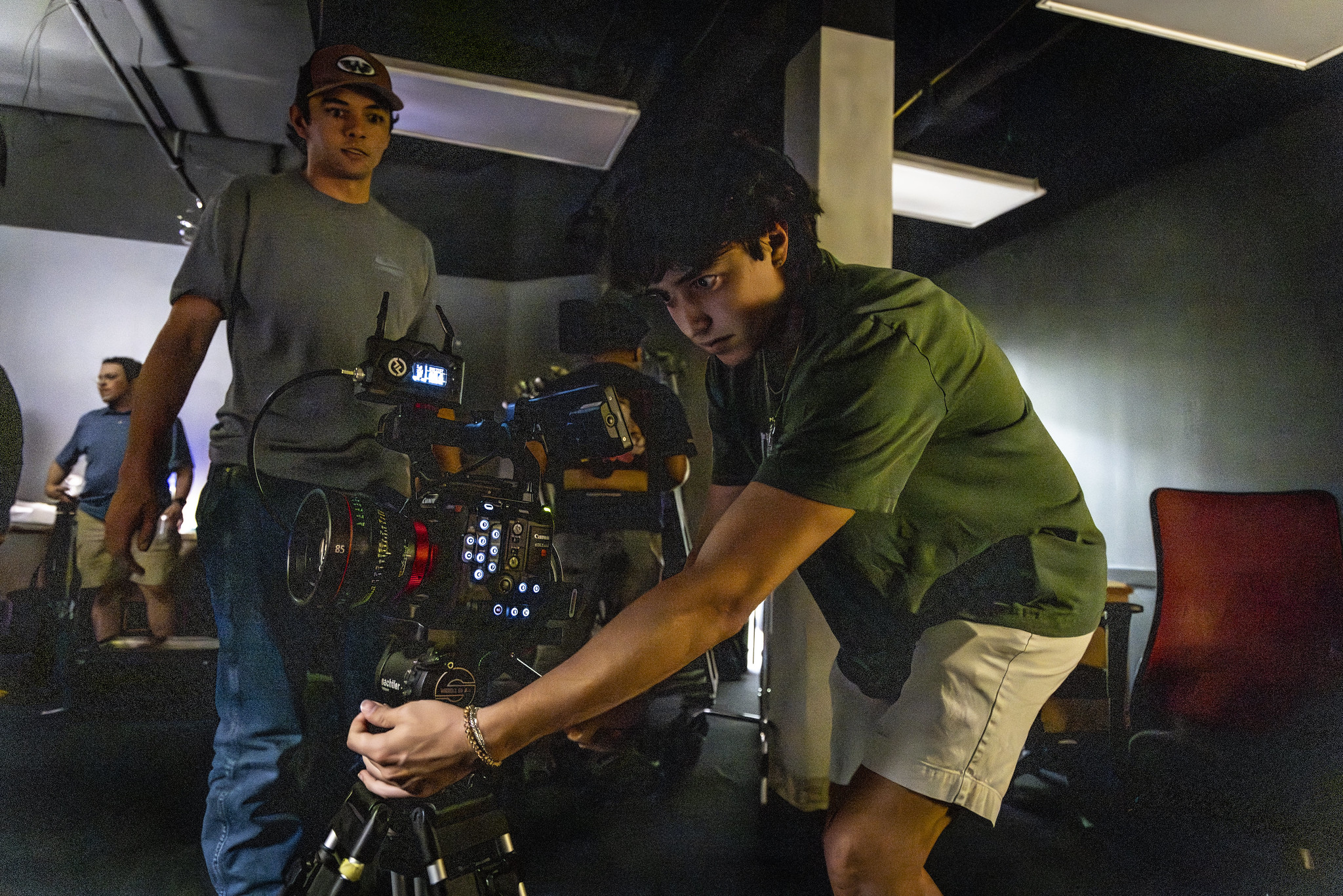 Students pursuing a film and media arts degree at SMU get real-world experience with state-of-the-art equipment.