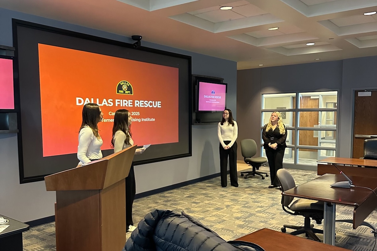 Students in the Master of Arts in Advertising program benefit from industry expert faculty feedback.