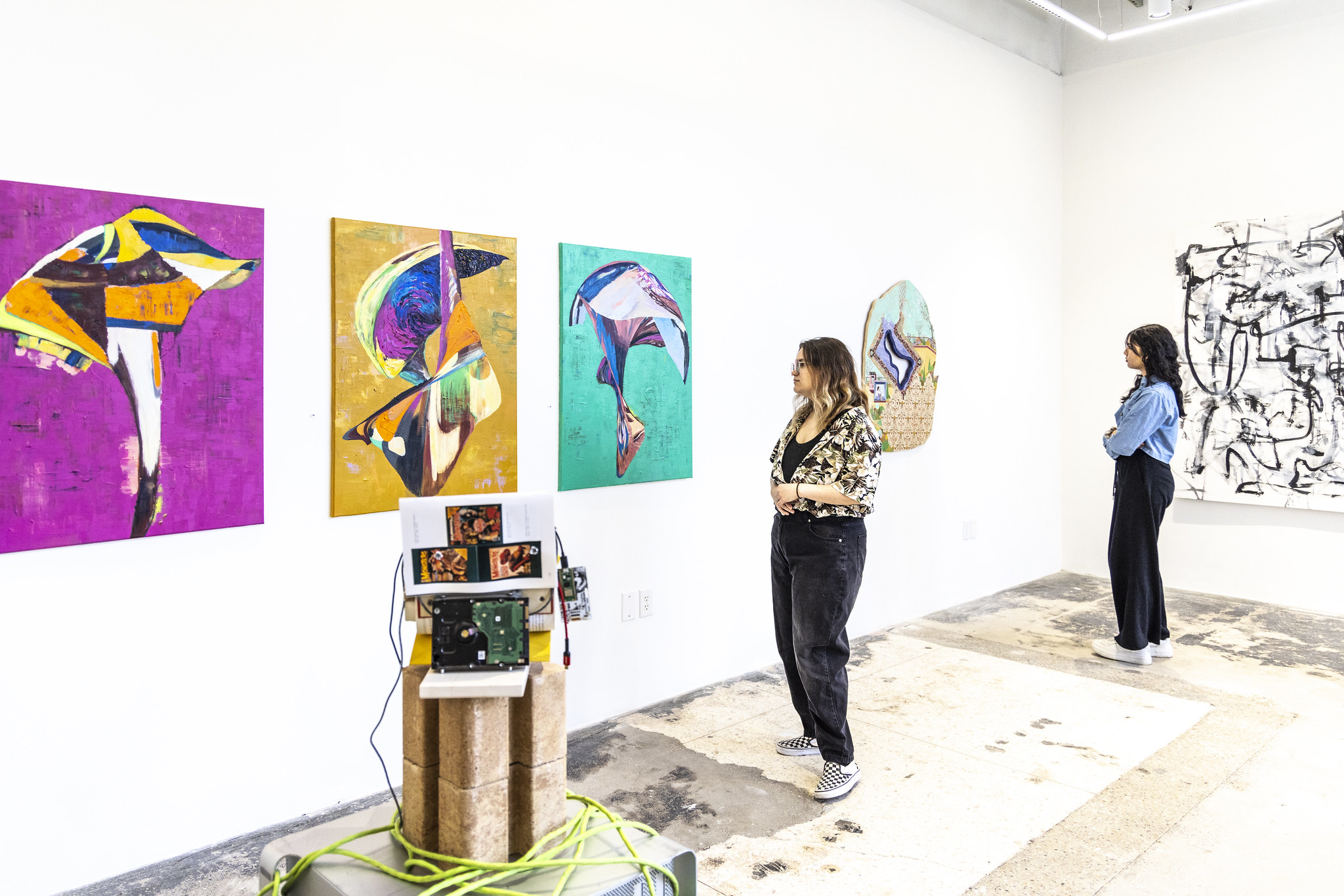 Student works are often on display in the Pollock Gallery at SMU Meadows School of the Arts.