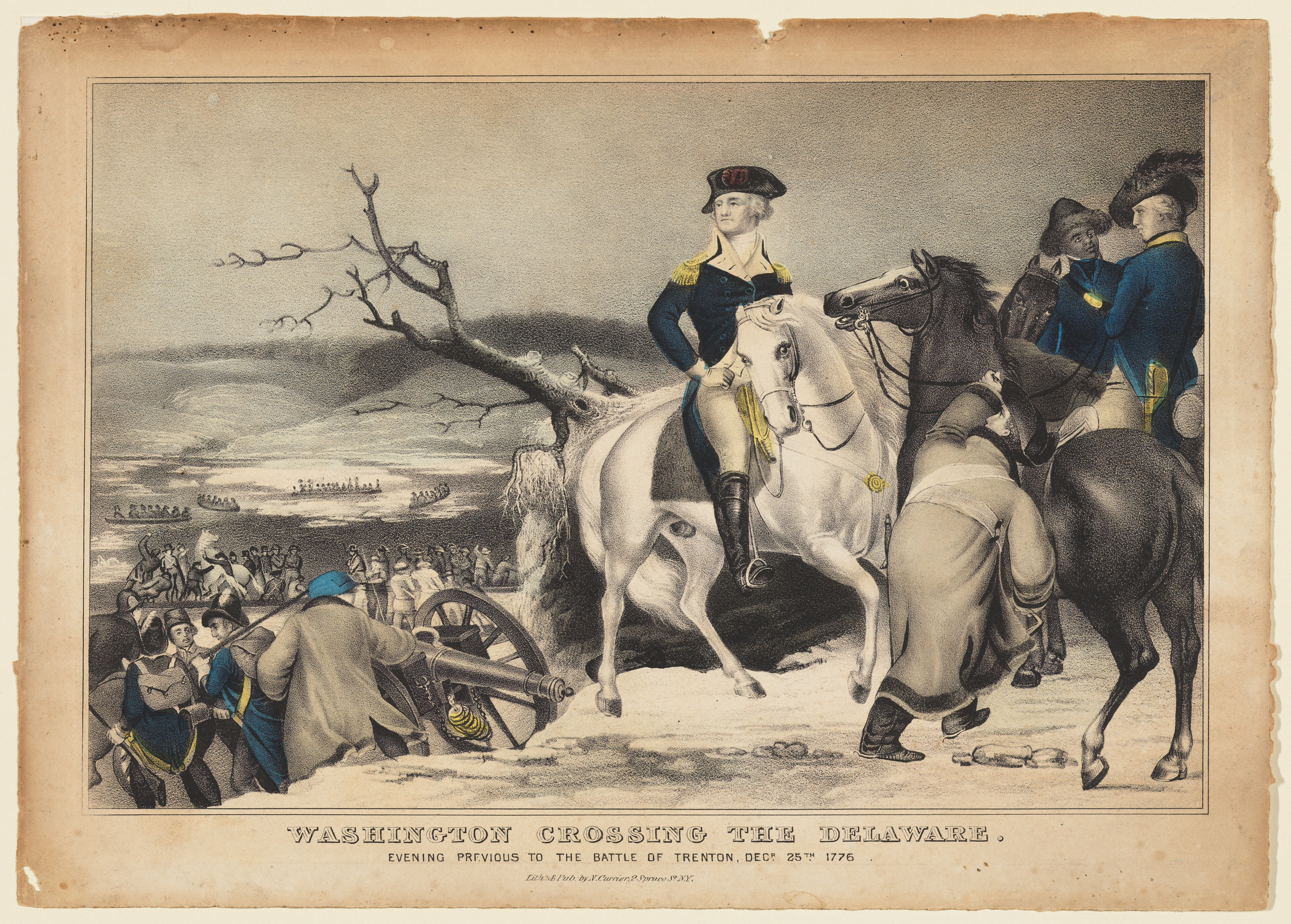 Currier and Ives,  “Washington Crossing the Delaware” 1847, Metropolitan Museum of Art