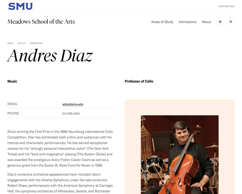 Biography page sample thumbnail