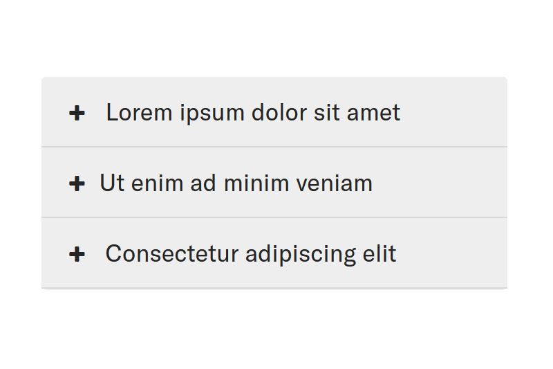 Accordion feature thumbnail