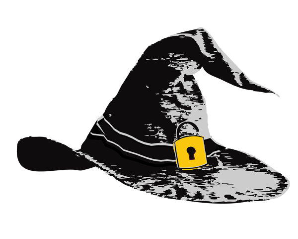 an illustration of a witches hat