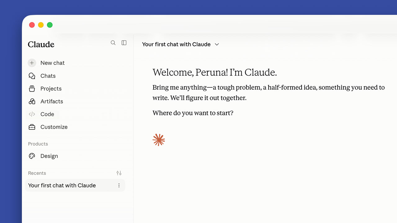 screenshot displaying a cusor moving over the word Claude