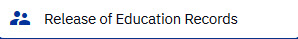 screenshot of the Release of Education Records tab in my.SMU