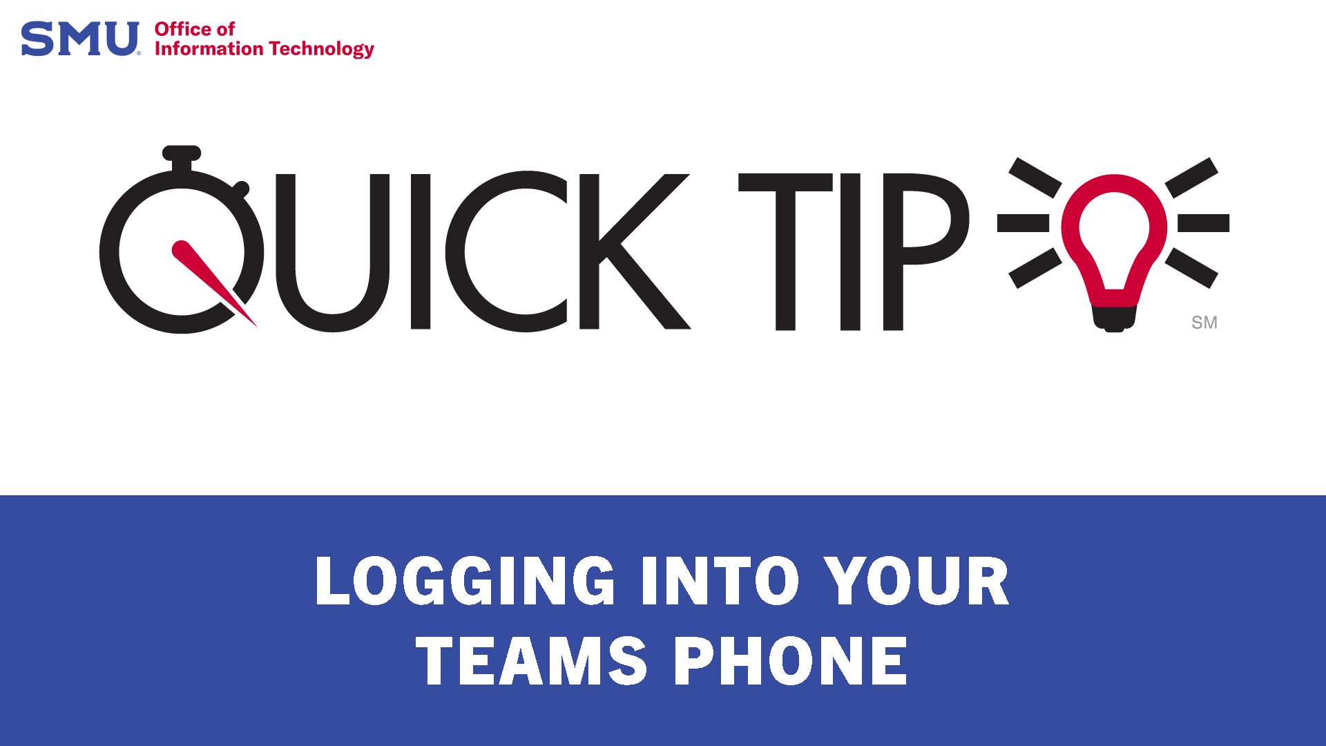 Quick Tip: Logging into you Teams phone