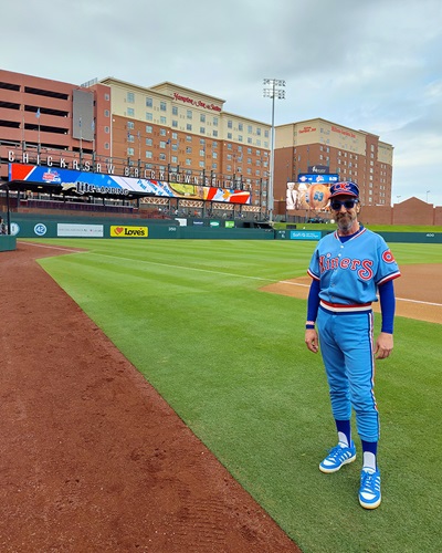 On the field before the game