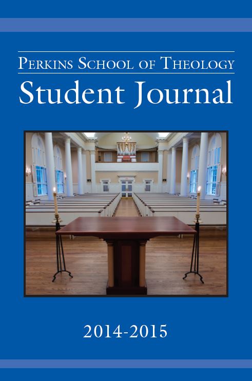 Image of 2012 Student Journal Cover, Perkins School of Theology, Southern Methodist University