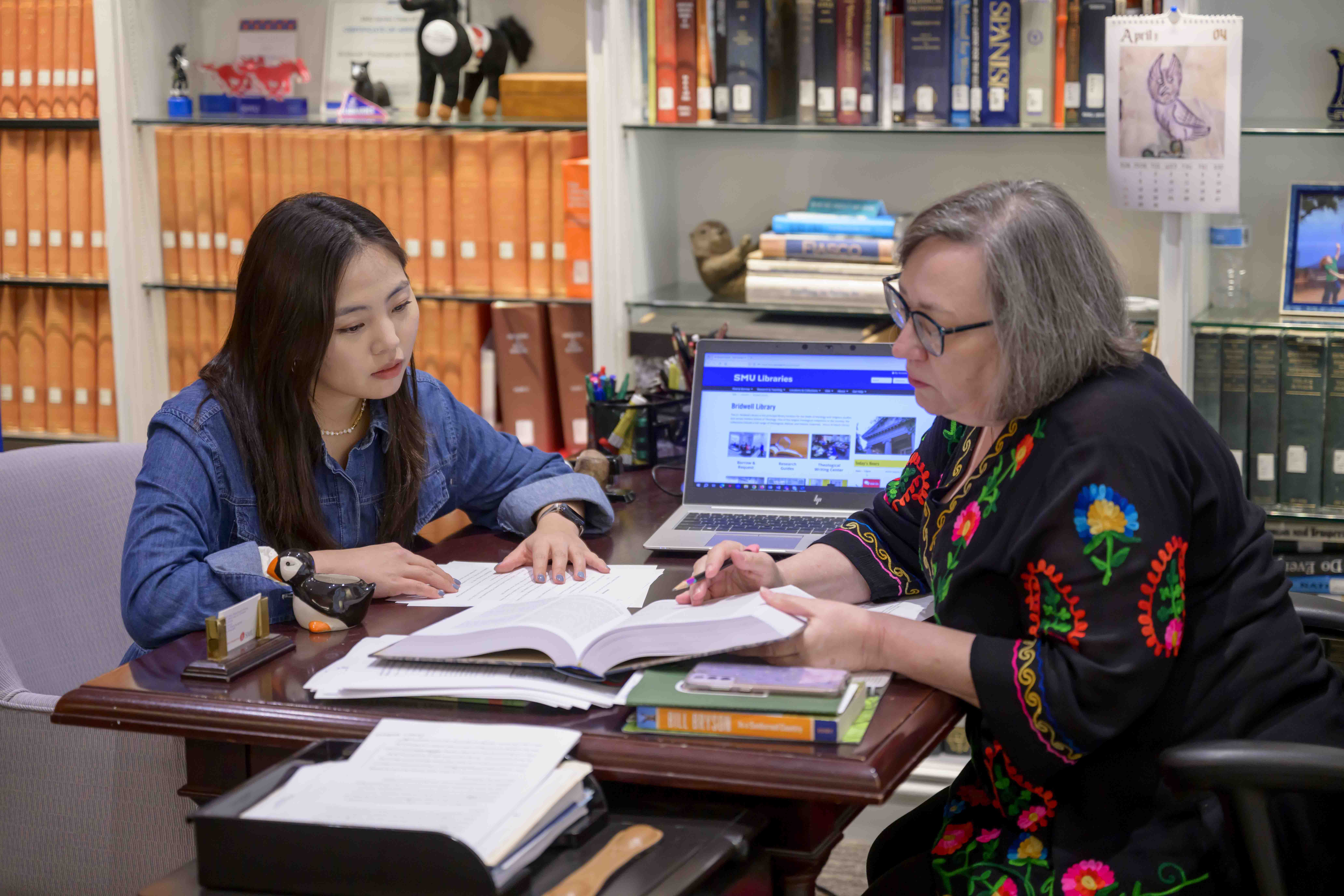 M.Div. and M.A.M. students benefit from the historic Bridwell Library at Perkins School of Theology.