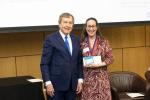 faculty receiving and award
