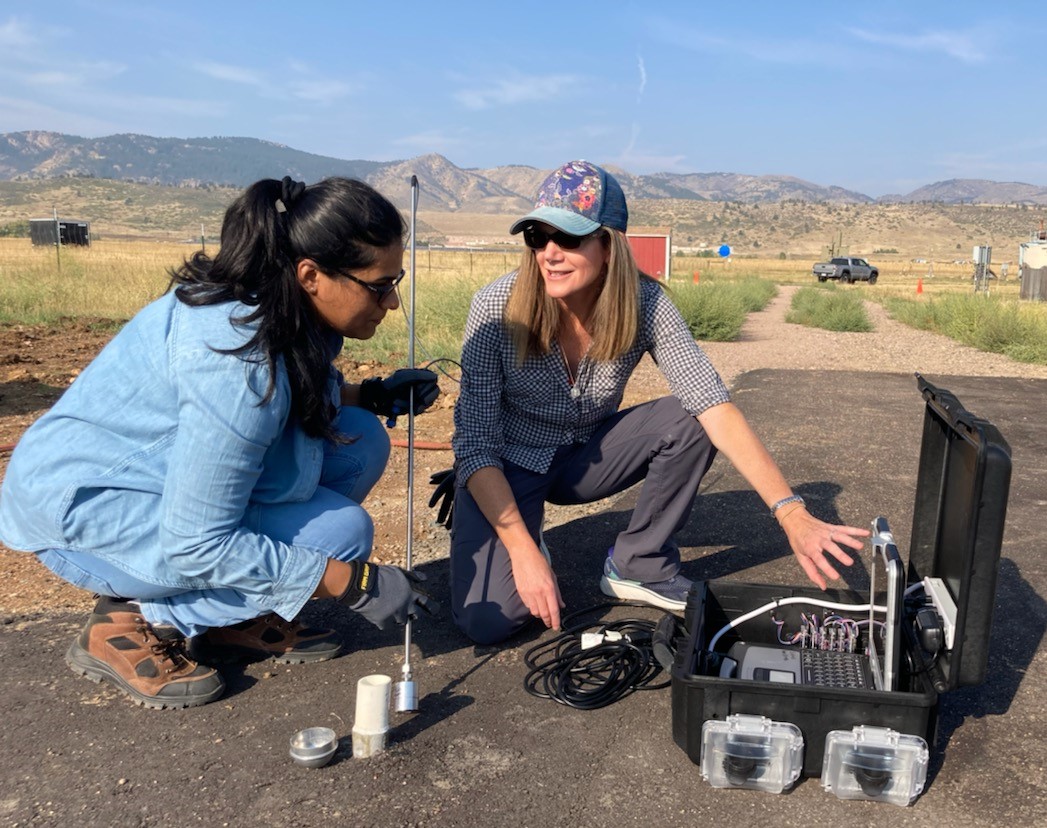 Dr. Smits conducting research in the field