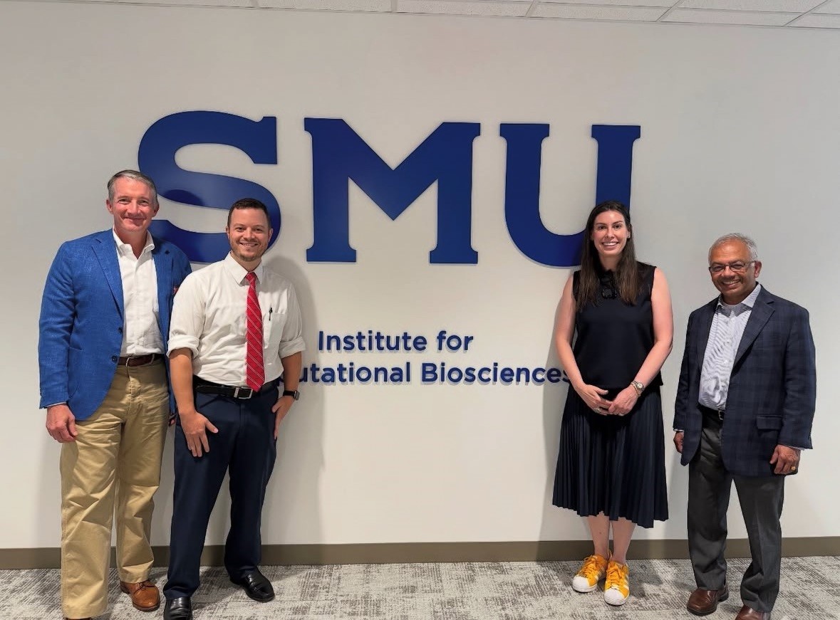 Image of Jay Hartzell, Eric Larson, Rachel Mersey, and Suku Nair