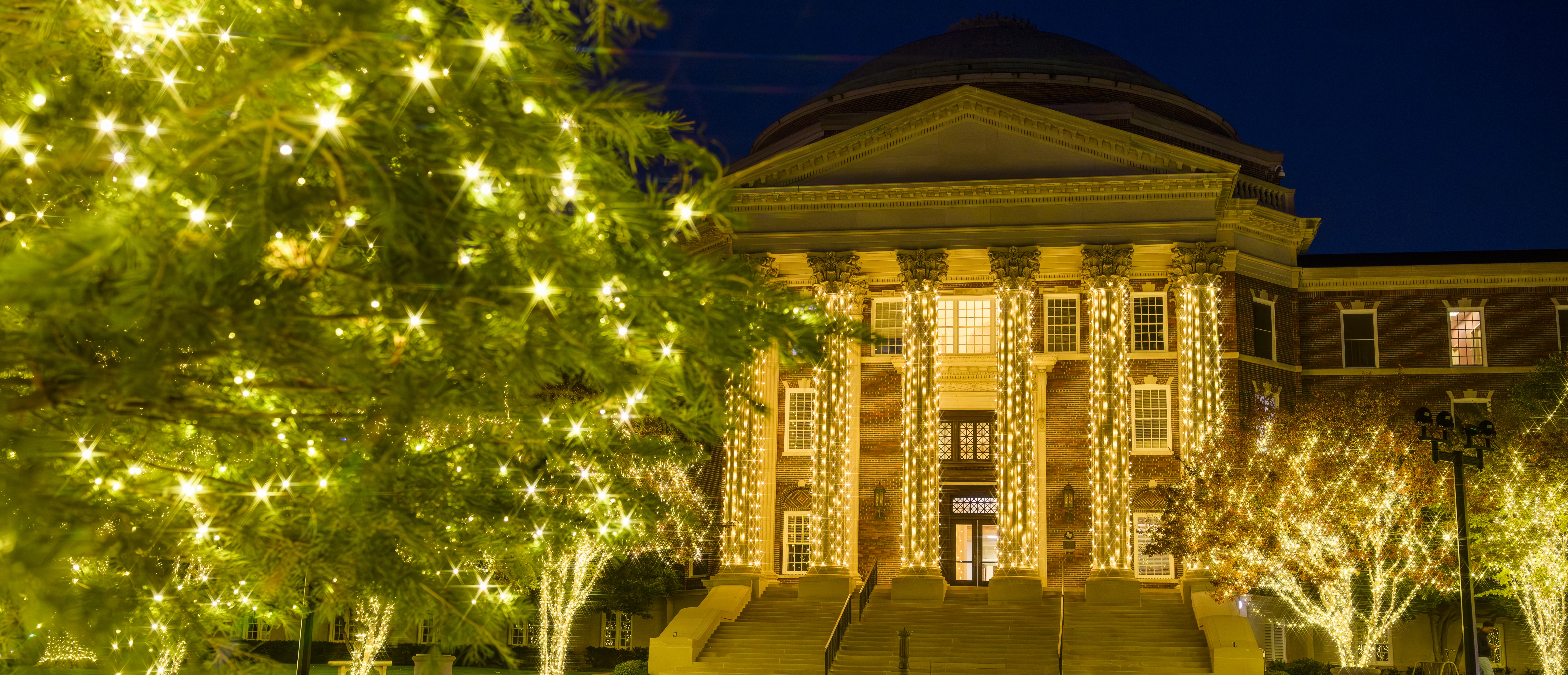 Dallas Hall Holiday Lights