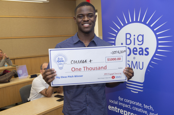 Seun with his big ideas check 