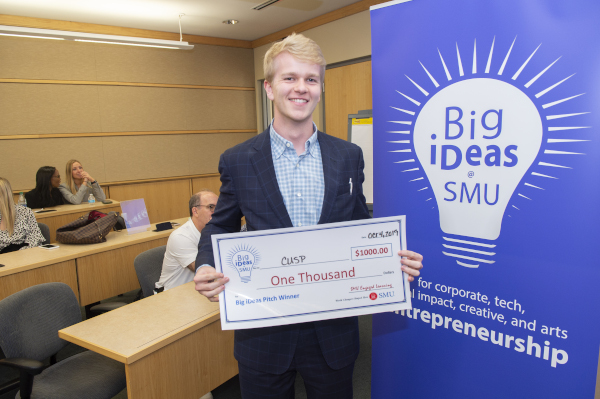 Eric with his big ideas check