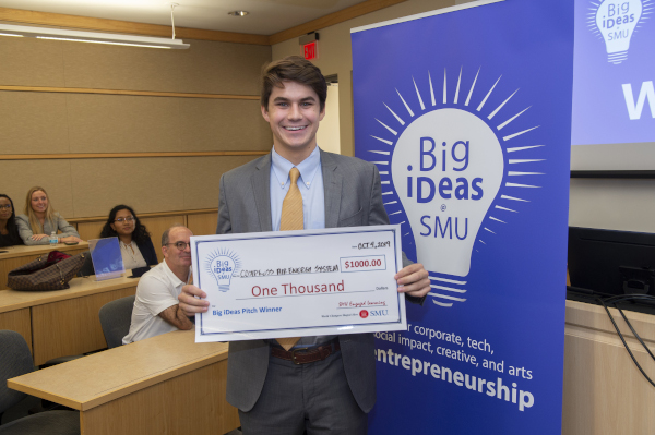 Austin with his big ideas check 