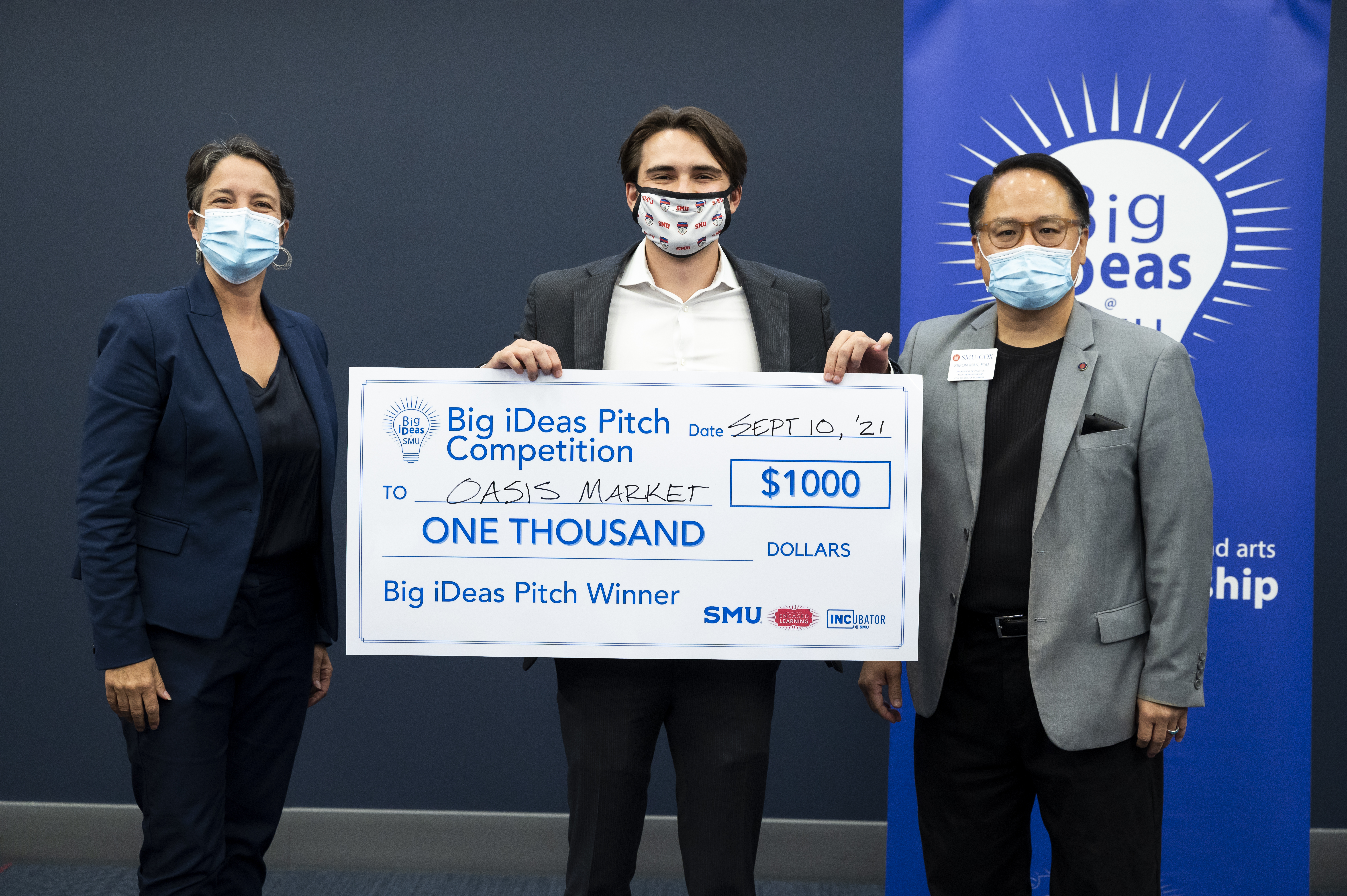 Oasis Market founder Rankin Poage with Jennifer Ebinger and Simon Mak