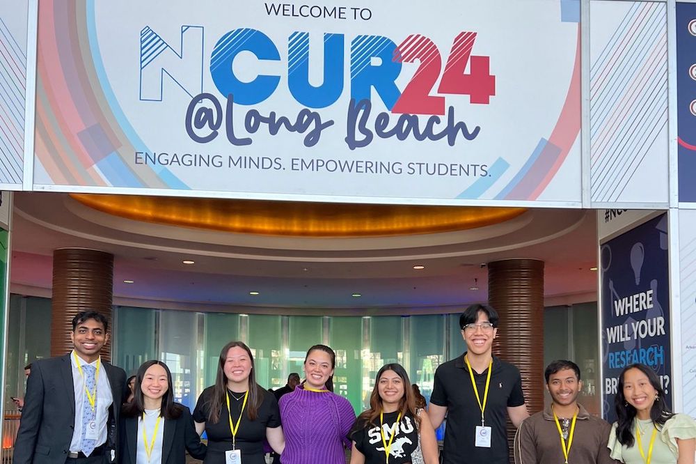 Group photo of SMU students who presented at NCUR 2024