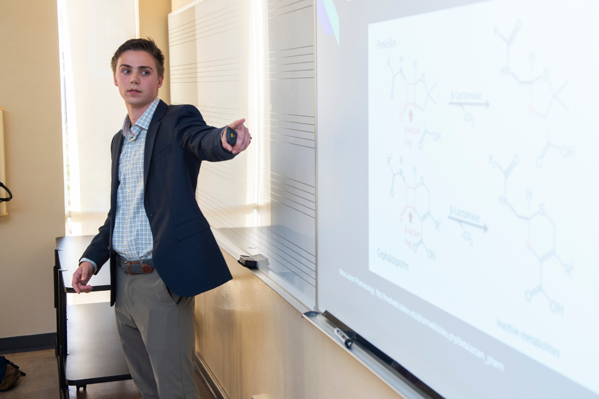 Student Presenting in class