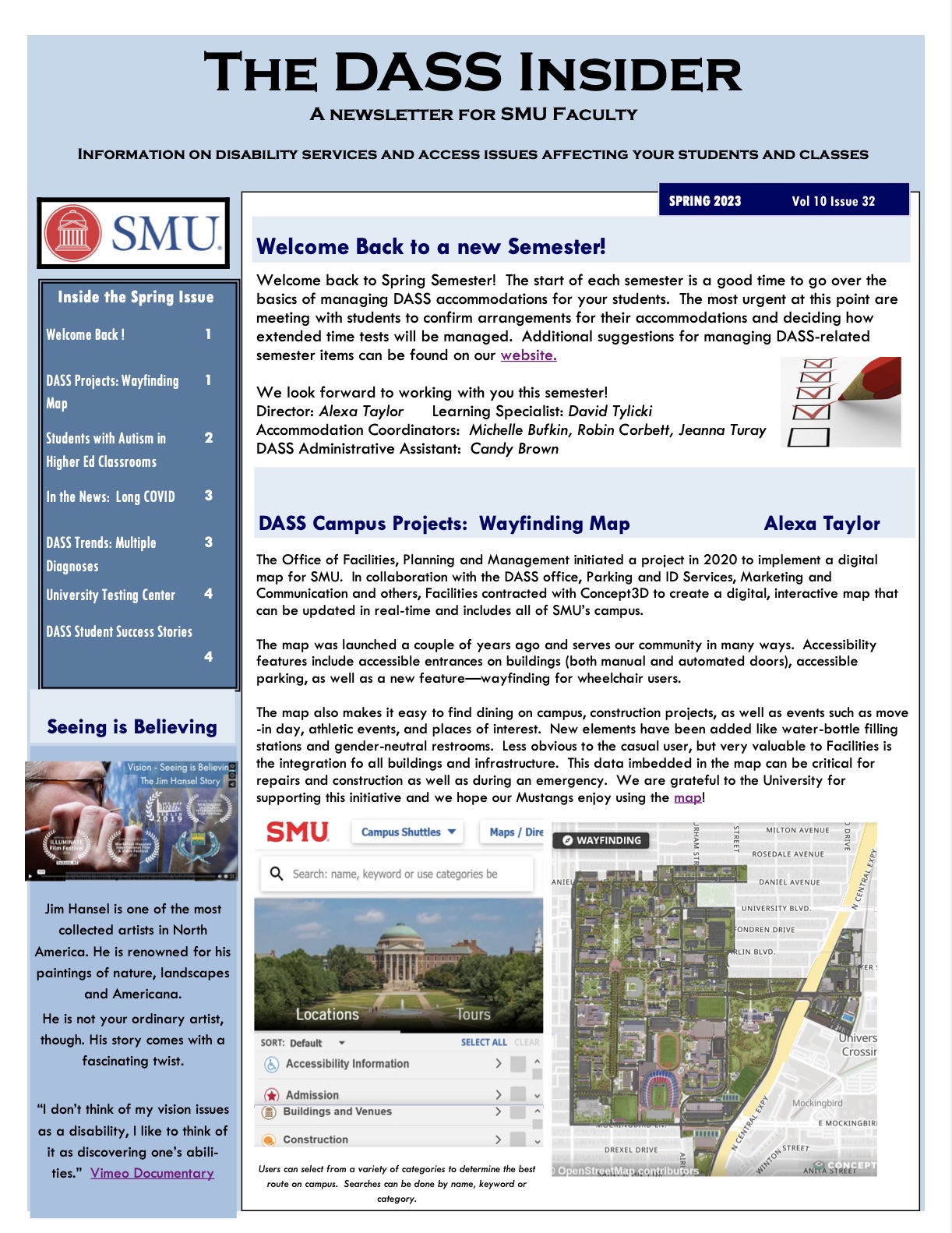 DASS Insider cover for Spring 2023
