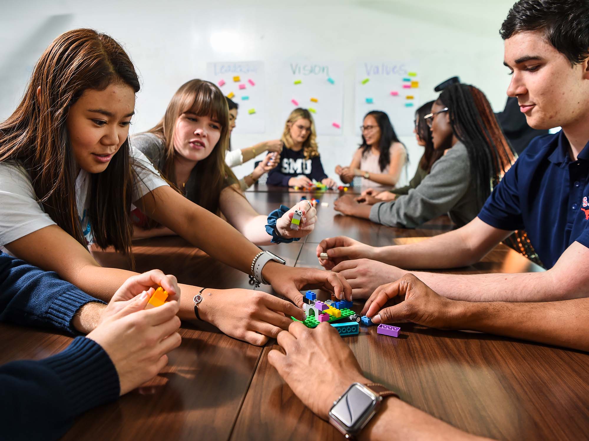 Students together learning