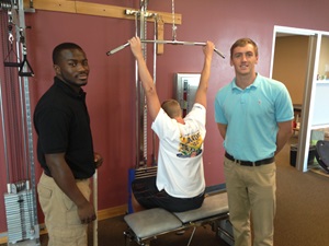 Cameron Gibson (on left) and Julian Fletcher (on right)