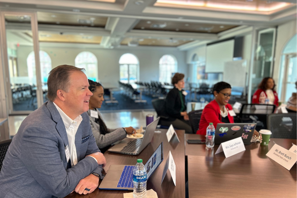 People sitting at tables