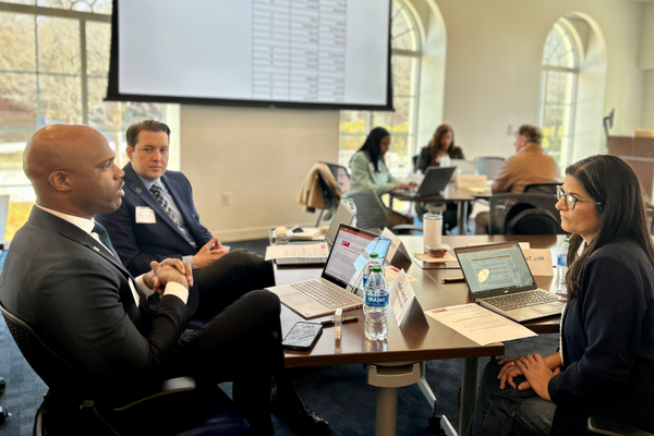 People sitting at tables