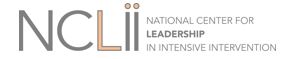 NCLII - National Center for Leadership in Intensive Intervention - logo