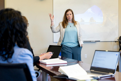 Professor in EdD Classroom