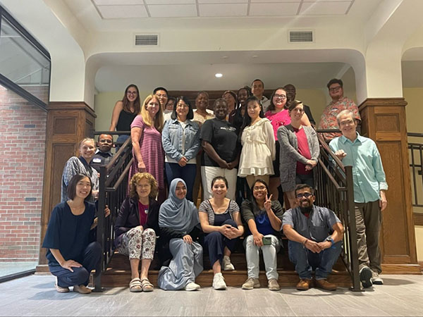 Group photo with Dr. Corey Brady and Postdoctoral Fellow  J. Enrique Hernández-Zavaleta on site at the University of Florida in Gainesville