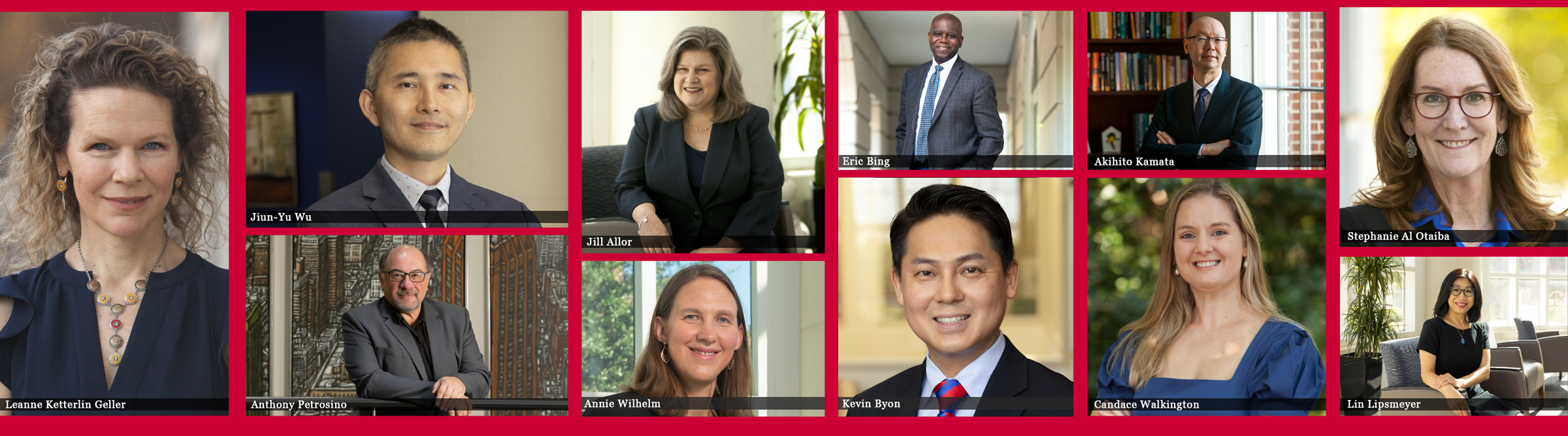 First Row: Leanne Ketterlin Geller, Jiun-Yu Wu, Jill Allor, Eric Bing, Akihito Kamata, Stephanie Al Otaiba; Second Row: Anthony Petrosino, Annie Wilhelm, Kevin Byon, Candace Walkington, Lin Lipsmeyer