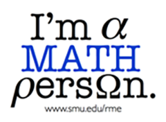 I'm a MATH person.  www.smu.edu/rme