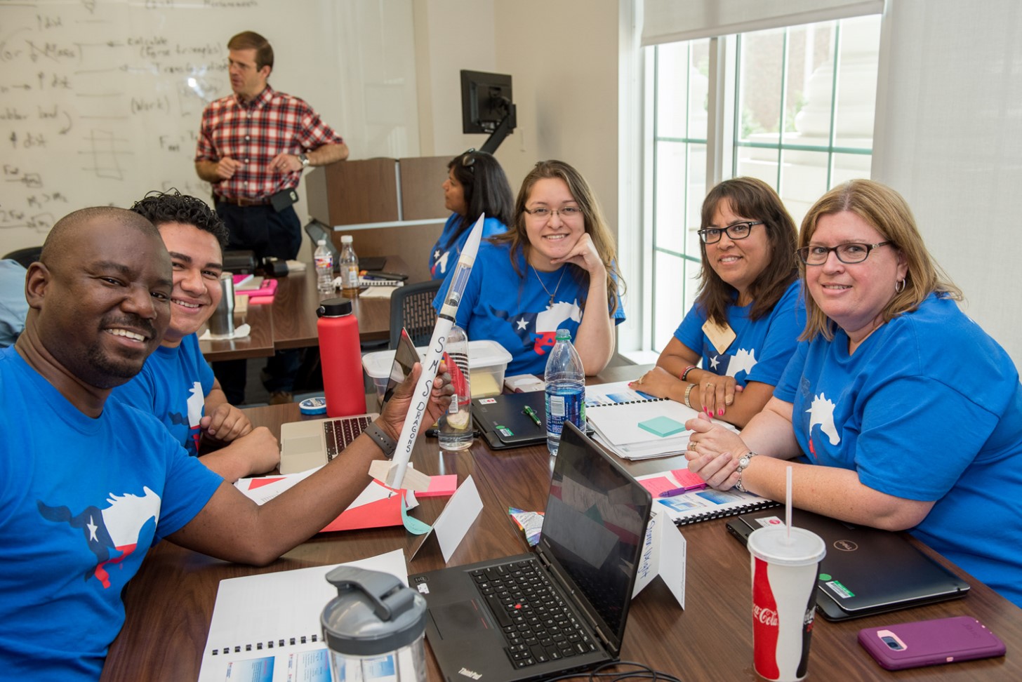 STEM Academy participants collaborating