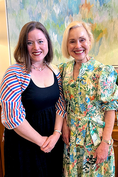 Catherine Haynes Bauer, her mother Carla Conley Haynes-Clowe 