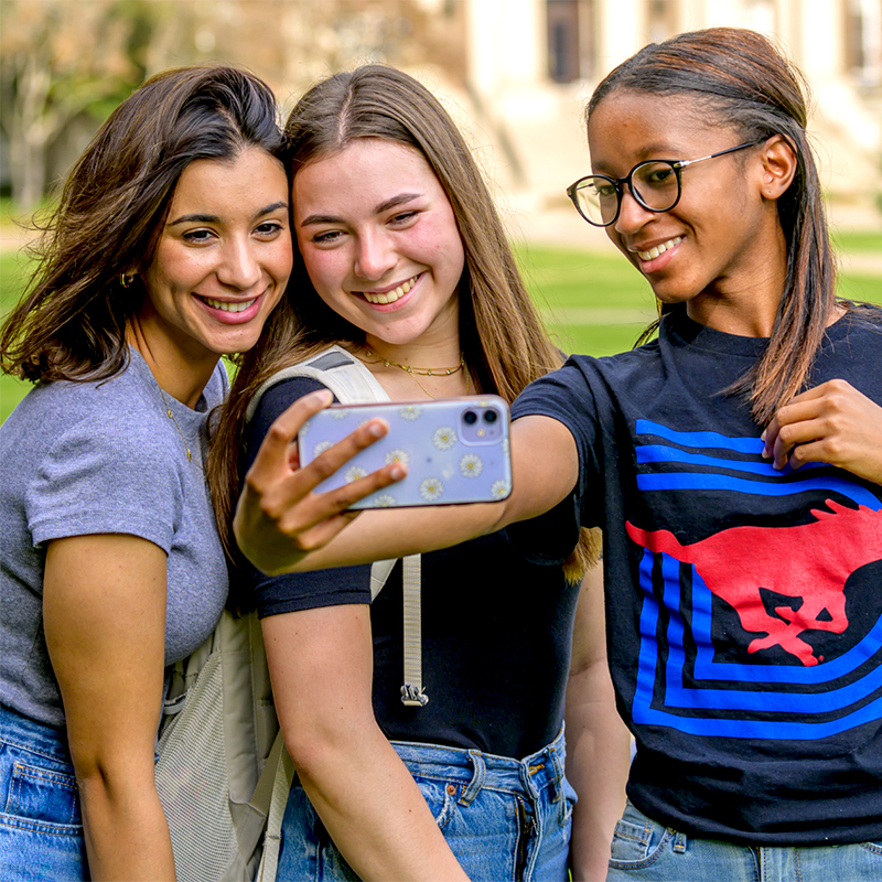 Students taking a selfie