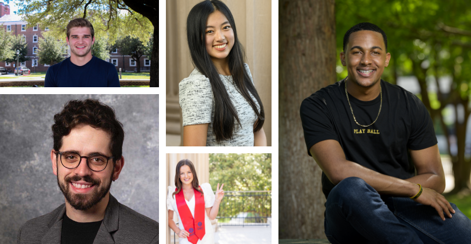 A collage of graduating students