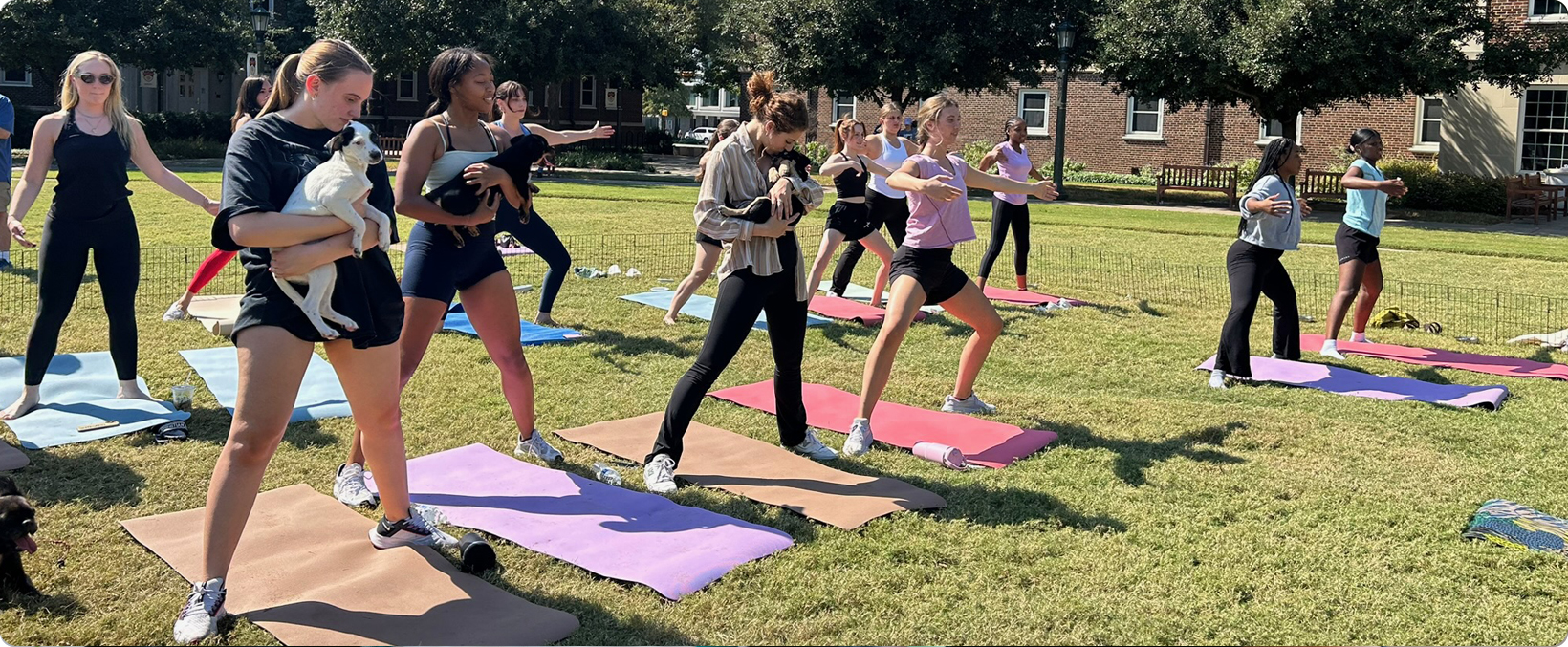 Dallas Jewish community - puppy yoga