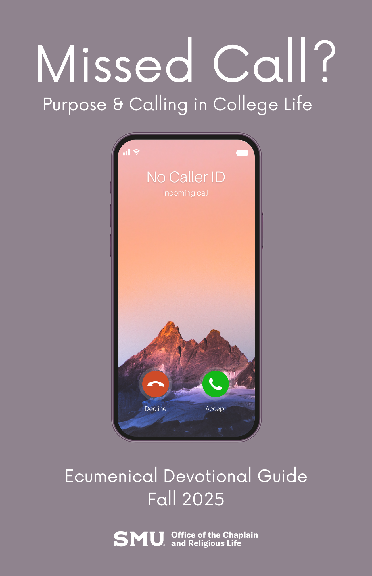 front cover of the 2025 fall devotional guide