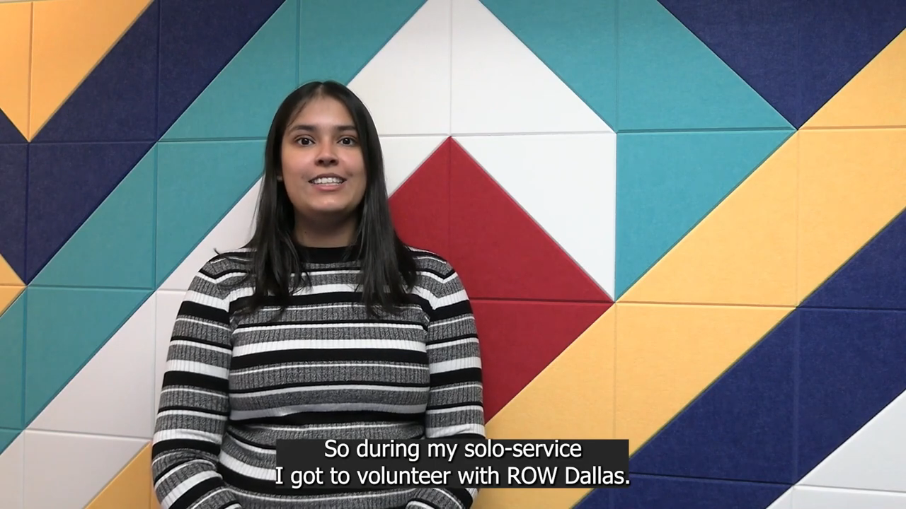 Screenshot from Engage Dallas Solo Service Reflection video on YouTube.