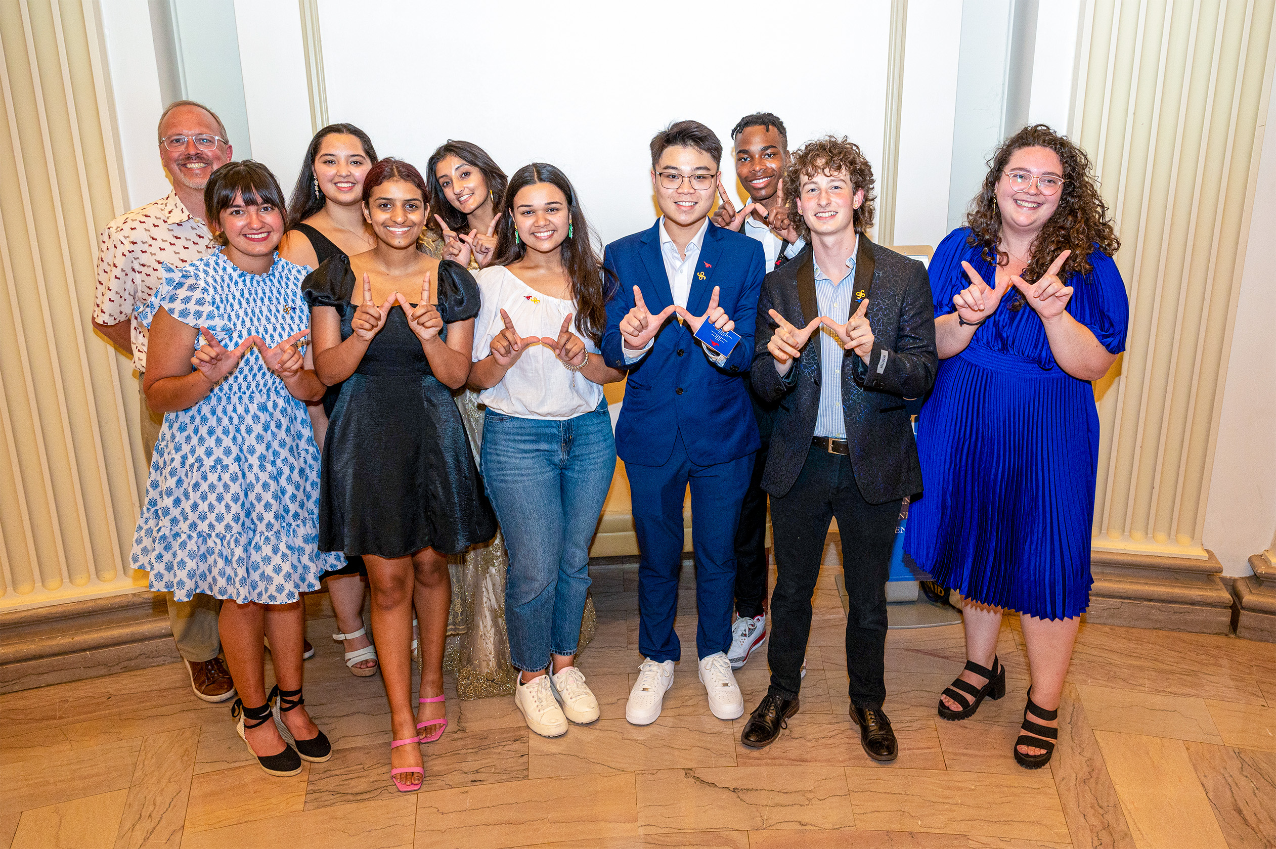 Students and staff for Ware Commons