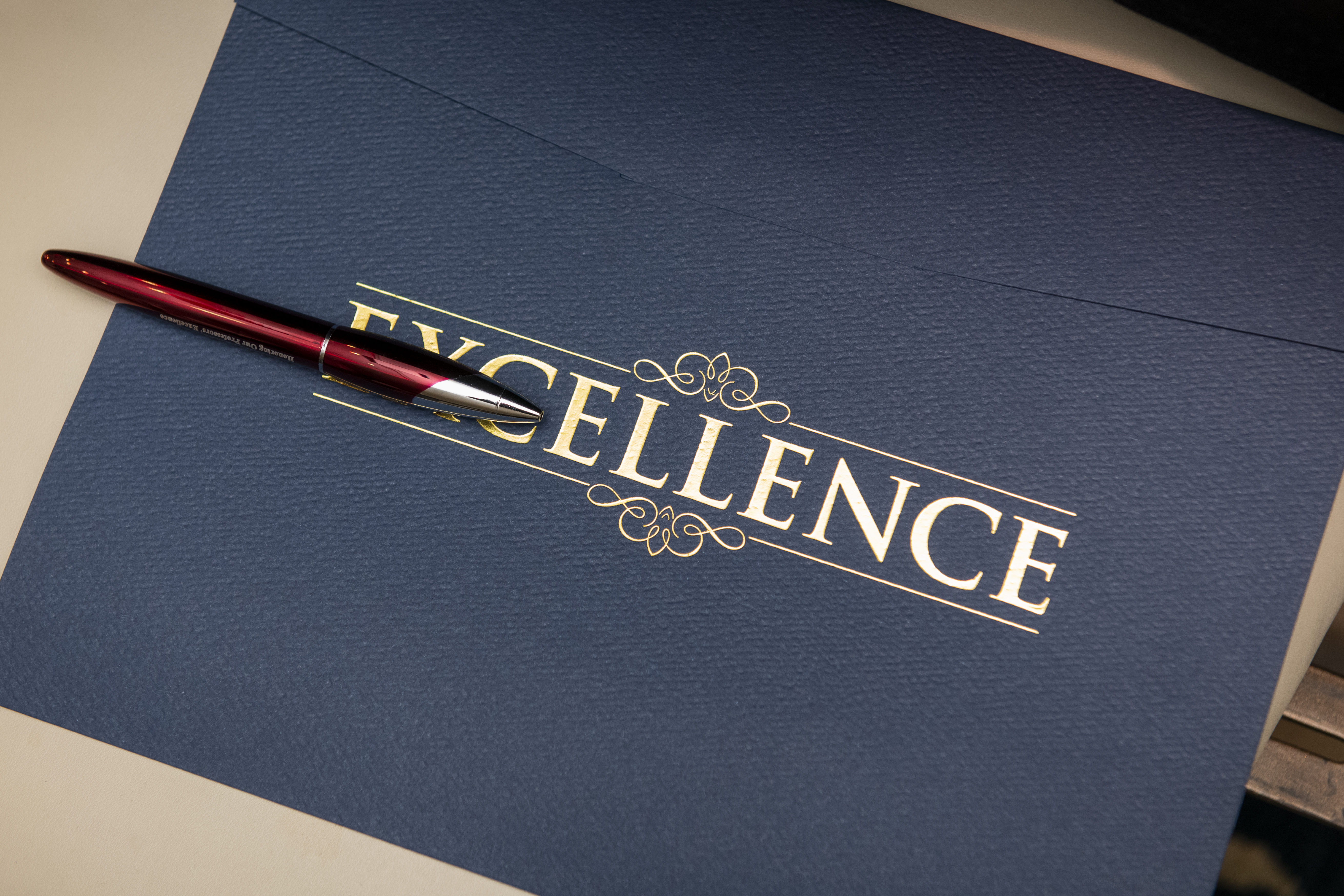 HOPE Certificate with pen