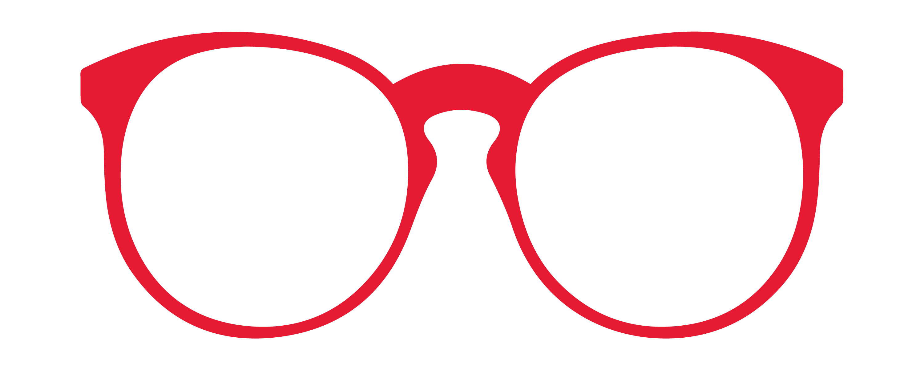 red eyeglasses