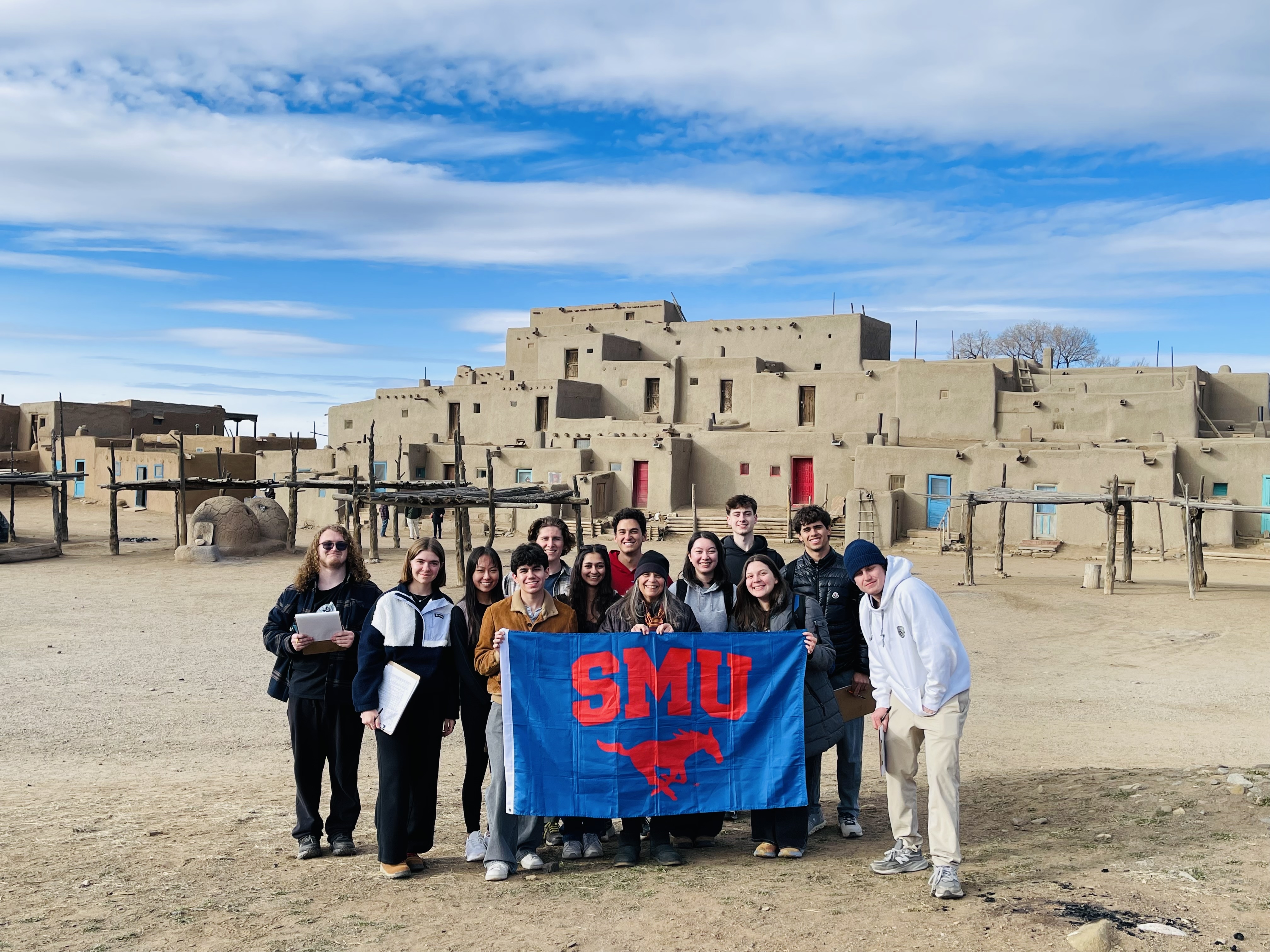 SMU Taos - ARHS 3305 Kathy Windrow and Students at Taos Pueblo