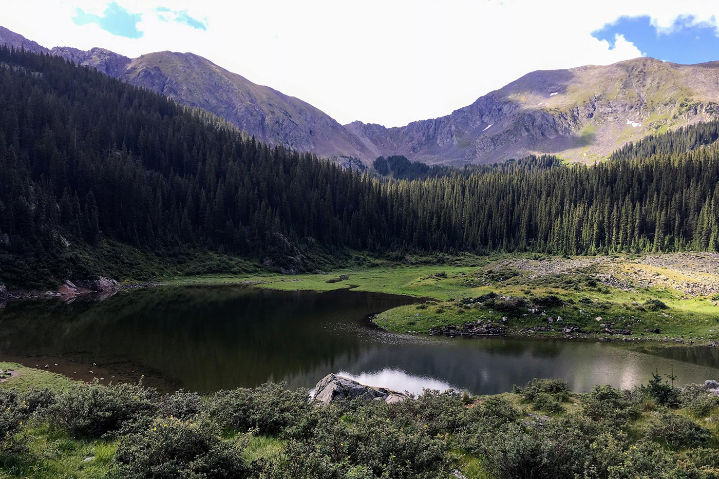 A mountain lake in Taos, New Mexico