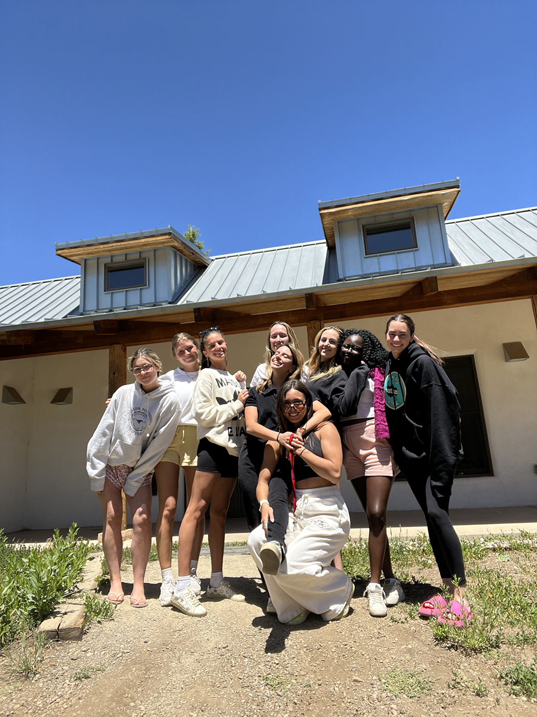 SMU-in-Taos Students on campus