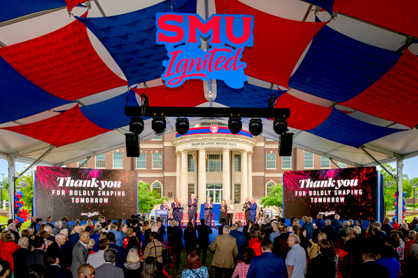SMU Ignited campaign celebration