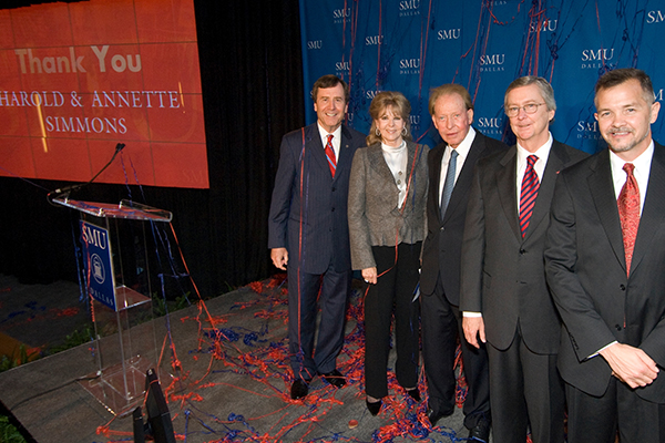 Harold C. and Annette Caldwell Simmons ’57 give $20 million to name Annette Caldwell Simmons School of Education and Human Development, endow Leon Simmons deanship