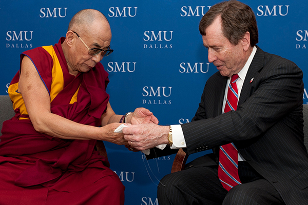 His Holiness the 14th Dalai Lama visits SMU for a Hart Global Leaders lecture and receives an honorary doctorate